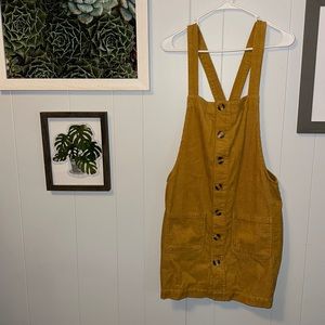 Yellow Corduroy Dress